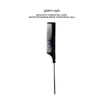 Glide'n Style GS-265 Metal Uçlu Antistatik Karbon Krepe Tarağı