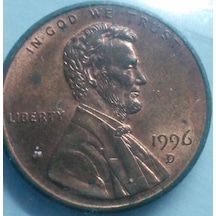 Amerika 1996 Yılı Tedarik D Seri 1 Lincoln Cent - Koleksiyonluk