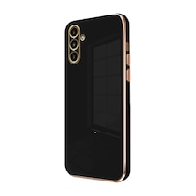 Newface - 473 - Samsung Galaxy Uyumlu A15 4g Kılıf Volet Silikon - Csmo-tex - - Siyah Sıyah
