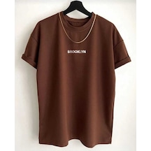 Kozia Outdoors Malkoçbey Oyaka Unisex Oversize T-şhirt K Kahve Koyu Kahve