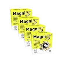 Magni5 Magnezyum Vitamin D3 B6 İçeren Takviye Edici Gıda 4x90 Kapsül