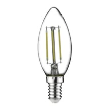 Horoz 4w Beyaz Işık Mum Rustik Şeffaf Led E14 6500k 001-013-0004