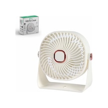 Feny Fn-f55 Beyaz Ultra Sessiz 3 Kademeli Şarjlı 800mah Masa Fanı 4"