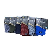 Berrak Erkek Mavi Desenli Modal Boxer 6'Lı Paket - 4497 001