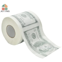 Abd Doları Doku Yüz Dolarlık Banknot Baskılı Tuvalet Kağıdı Amerika Yenilik Komik 100 Tp Para Rulo Gag Hediye