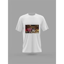 Adrift Mavi Unisex Hızlı Ve Öfkeli 2 Paul Walker Araba Baskılı T-shirt Pnrmtshrt4212 Beyaz