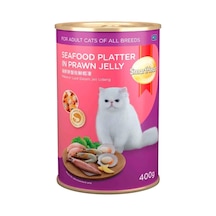 Smart Heart Kedi Konservesi Jöle İçinde Deniz Ürünleri Ve Karidesli 400 Gr