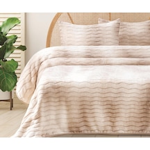 Merinos Dream Home 3 Parça Battaniye Seti Krem Krem