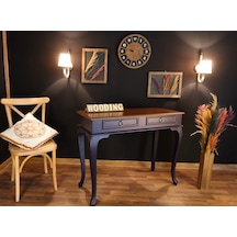 Wooding 120 Cm Çekmeceli Masif Lacivert Ceviz Dresuar (548588695) Ceviz
