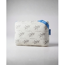 Bamboo Visco Yastık 60x40/15 Cm, Orta Sertlik, Dikdörtgen, Yastık - Minimalist, Sıcaklık Kontrolü, Pamuklu, Çok Pozisyonlu Uyuyanlar İçin, Uykucu Açık Indigo