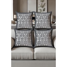 Dijital Baskılı Yumuşak Dokulu 4 Lü Kırlent Kılıfı Takımı 43x43 Cm Krl0033 Renkli