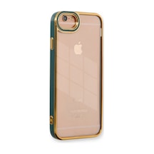 iPhone Uyumlu 6 Kılıf Liva Lens Silikon - Yeşil Renk