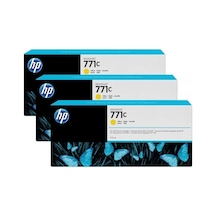 Tonersepeti Hp 771-b6y34a Sarı Kartuş 3'lü Paket