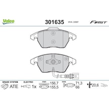 Valeo 9001002 Ön Balata Fıslı Caddy Iıı 04 Golf Iv V Vı 97 Jetta Passat 05 Polo 09 Octavia 04 Fte Kırmızı Kutu Wva23587