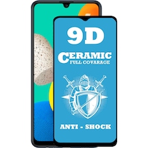 Samsung Galaxy M32 ile Uyumlu Tam Kaplayan Seramik Nano Esnek Ekran Koruyucu Cam