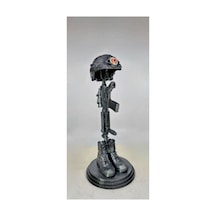 Falden Soldier Askeri Anıt Biblo Figür 20cm Gümüş
