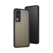 Newface Vivo Y53s Kılıf Montreal Silikon Kapak - Siyah Diğer