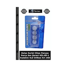 Delux Serisi Cihaz Parçası Parça Ses Gereci Kzl-ep-1 Kulaklık 4lü Silikon Krt 360 Çok Renkli