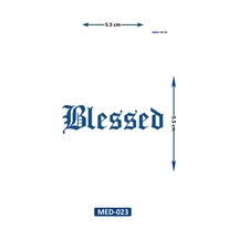 Blessed 5 Cm Minimal Geçici Dövme Yarı Kalıcı Geçici Dövme