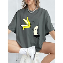 Noıssey Urban Pop Graphic Kadın Tişört Koleksiyonukod 5088 Füme