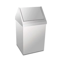 KROM ÇATI KAPAKLI ÇÖP KOVASI 16 LT PLX-3800-316 Gri