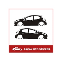 Peugeot 207 Sticker Peugeot Sticker 207 Gölge Sticker Oto Sticker