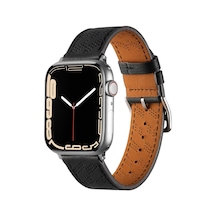 Apple Uyumlu  Watch 38 MM 40 MM 41 MM 1/2/3/4/5/6/se/7/8/ultra Kordon Diagonal Hermes Deri Kordon