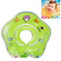 Sones Daire Şekilli Şişme Bebek Çocuk Yüzme Boyun Halkası Yeşil