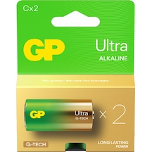 GP Batteries G-TECH Ultra Alkalin Orta LR14 – C Boy 1.5V Pil 2’li Kart