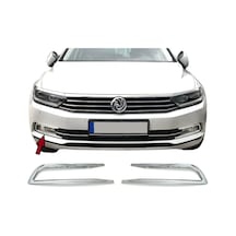 Volkswagen Passat B8 Krom Sis Far Çerçevesi 2 Parça 2015 2018