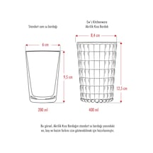Allegra Beyaz Akrilik Bardak 400 Ml Su, Meşrubat Ve Kahve Yanı Sunumlar İçin Cam Değildir Kırılmaya Dayanıklı Tekli Çok Renkli