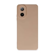 Oppo A38 Uyumlu Kılıf Nano İçi Kadife Silikon - Pudra