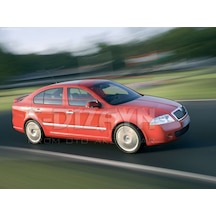 S-Dizayn Skoda Octavia A5 Krom Yan Kapı Çıtası 4 Prç.   2004-2013