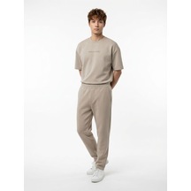 Baggy Fit Erkek Eşofman Altı Taş