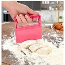 Saplı Hamur Kesici - Kazıyıcı Plastik Spatula 5468