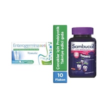 Enterogermina Kids 5 ml x 10 Flakon+Sambucol Plus Kids Yummies 60 Çiğneme Tableti+Möller's Omega-3 Balık Yağı Şurubu Tutti Frutti 250 ml