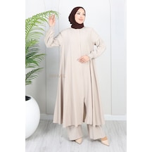 Rahvel Umre Takımı Viskon Kumaş Tunik Pantolon Bir Arada Terletmez İç Göstermez Taş