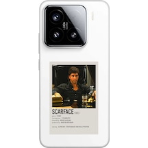 Xiaomi Mi 15 Pro Uyumlu Scarface Mini Poster Tasarımlı Baskılı Silikon Kılıf Renkli