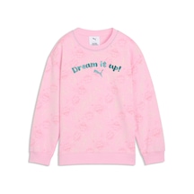 Puma X Gabbys Dollhouse Çocuk Baskılı Geniş Kesim Sweatshırt 634933 75 Pembe