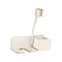 Ganzhoushop Duvara Monte Saç Kurutma Makinesi Tutucu Saç Kurutma Makinesi Standı Yerden Tasarruf Sağlayan Çok Amaçlı Banyo Saç Kurutma Rafı Duş Odası Otel Homewhite Çok Renkli