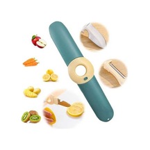 Ulzyvf Taşınabilir Soyucu, Soyucu Şişe Seyahat, Seyahat Sebzesi Sebze Portakal Paslanmaz Mutfak, Mutfak Meyve Meyve Kapak, Kamp İçin Fonksiyonlu Çok Çelik Bıçak Bıçağı Ara Açık Açıcı 5'te 1 Cv