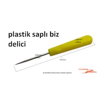 Çuvaldız Mini Boy Top Saplı Biz Plastik Saplı Deri Delme Kemer De