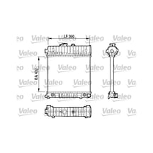 Valeo 731804 Motor Su Radyatörü Mercedes M111 W202 S202 W210 S210 Klimasız A2025006103