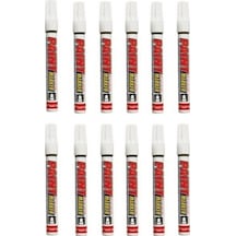 Mercure Bilyeli Markalama Kalemi Kırmızı 12 Adet Diğer