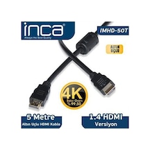 Inca Imhd 50T 5 Metre V1.4 3D Hdmi Altın Uçlu Kablo