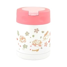 Çelik İçli Termos 350 Ml Pembe Çelik Kaşık İle Tx-6129 01