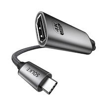Solke Usb-c To Hdmı Adaptör 0.2 Metre 4k 60hz 18gbps Type-c To Hdmı Çevirici Örgülü Alüminyum