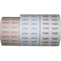 Tamir Lekeli Defolu Yapışkanlı Kontrol Etiketi 3 Lü Set