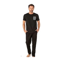 Pierre Cardin 6075 Erkek Penye Pijama 25y Siyah