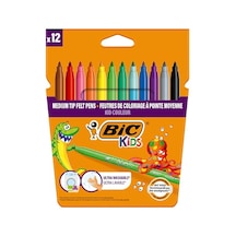 Bıc Kids Kid Couleur Keçeli Boya Kalemi, 12'li Kutu 124-Pembe